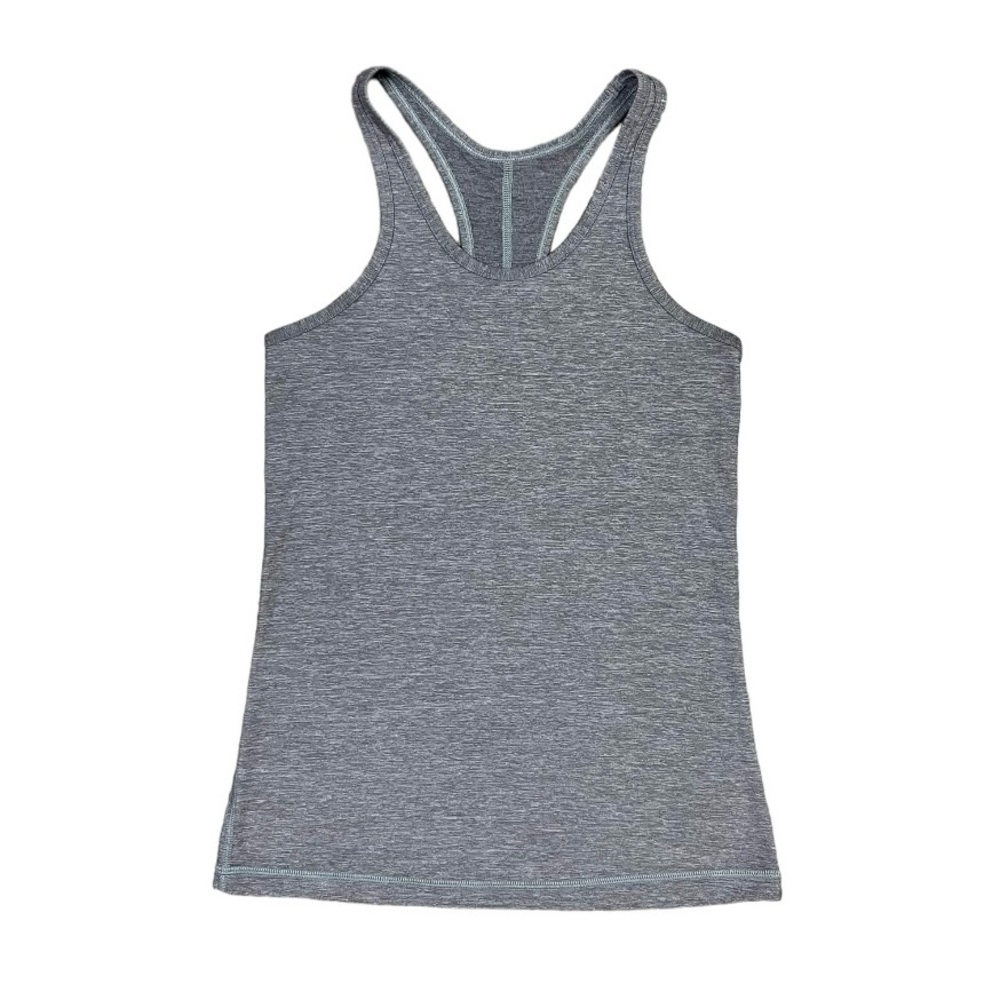 Lululemon Racerback Tank Top Women’s Size‎ 6 US Grey Heathered Fitted